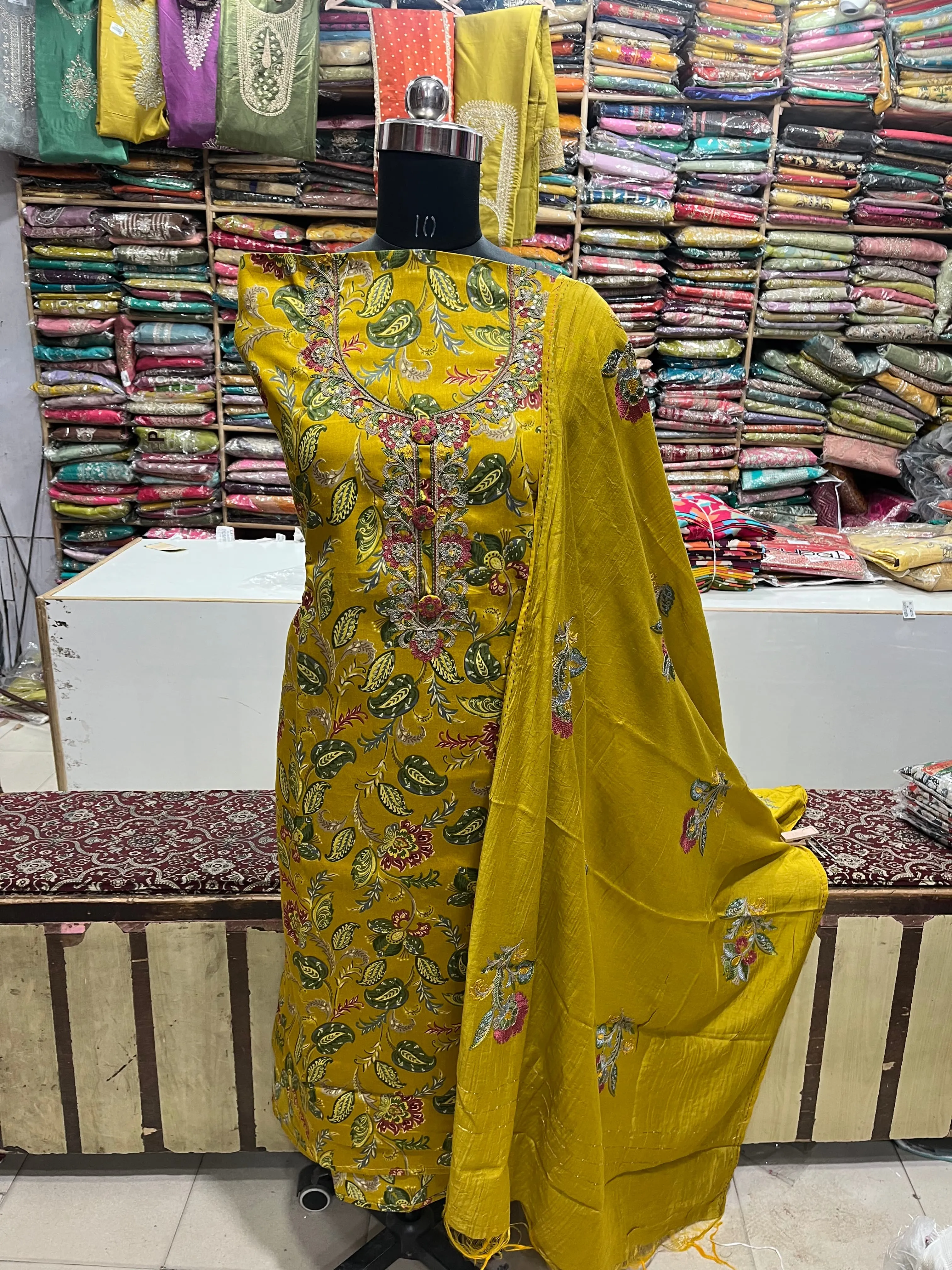 Trending Cotton Suit With Embroidery Work With Embroidery Work Designer Dupatta